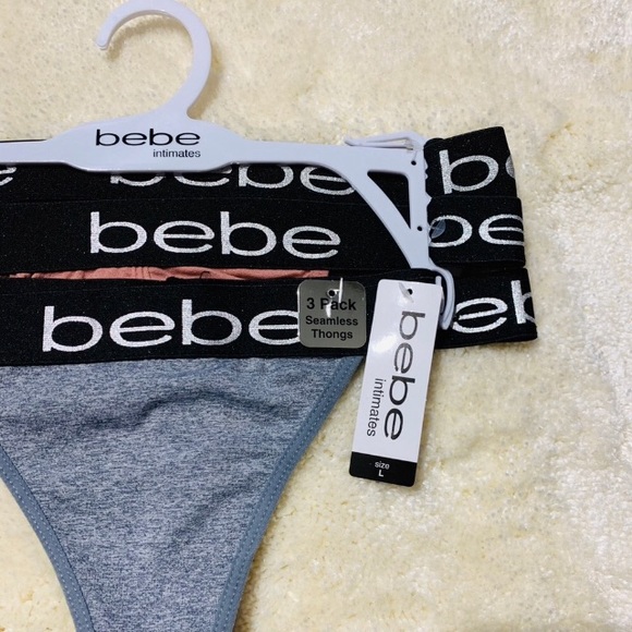 NWT Bebe 3-Pack Seamless Thongs - Picture 2 of 3